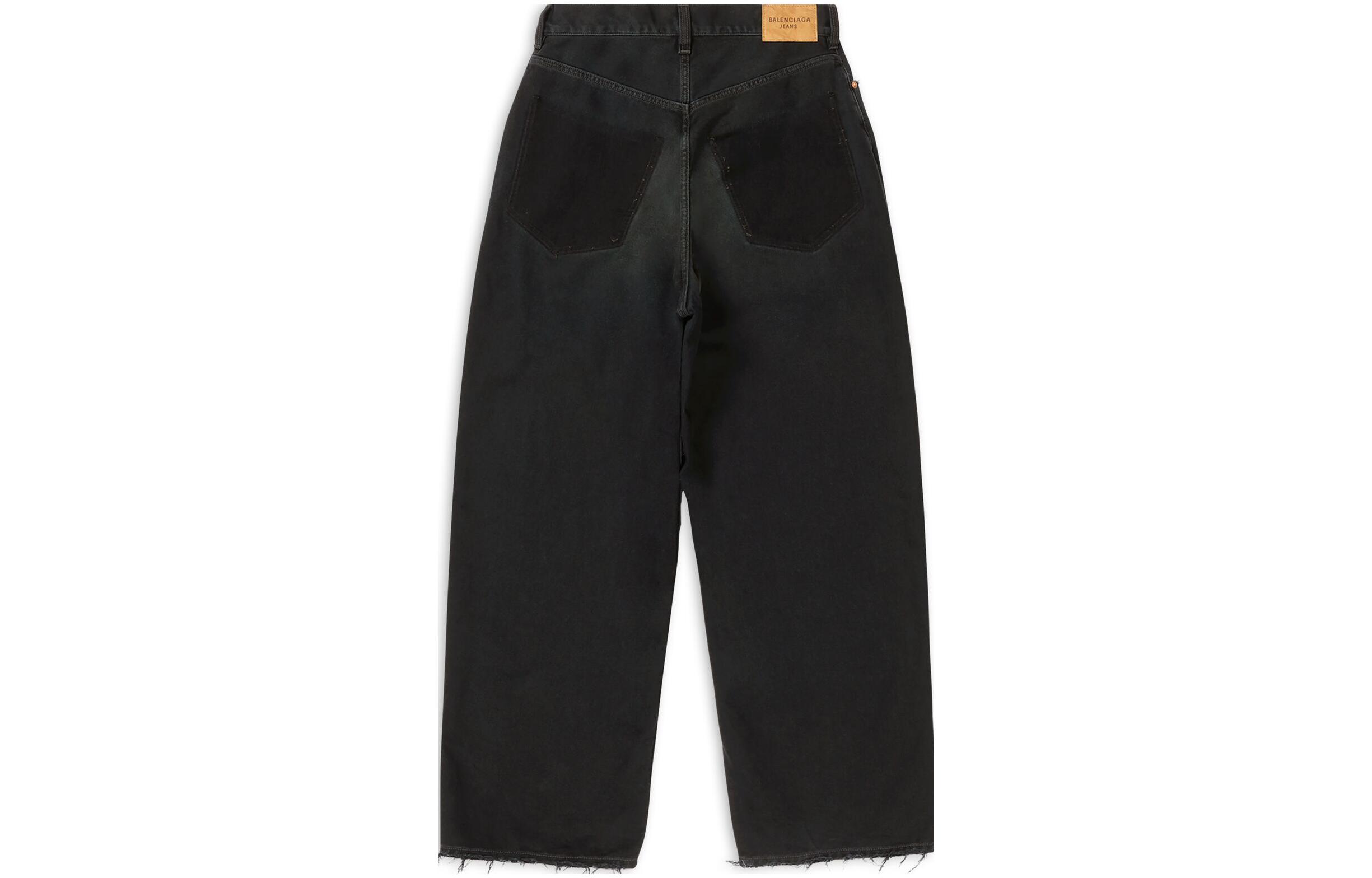 Balenciaga FW22 360° Show Black Loose Fit Unisex Patchwork Pocket Jeans 719337TNW541129 圖 3