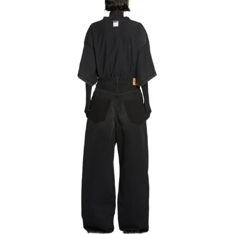 Balenciaga FW22 360° Show Black Loose Fit Unisex Patchwork Pocket Jeans 719337TNW541129 圖 5