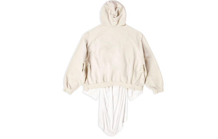 Lookbook 巴黎世家 FW22 米色仿舊Logo印花套頭衫衛衣 720406TNVD99784