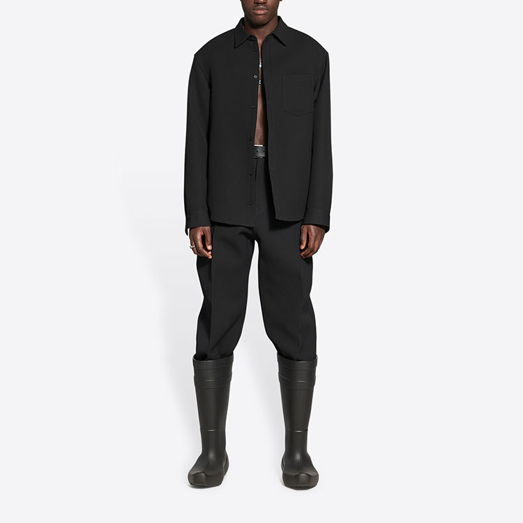 Balenciaga FW22  Black Casual Loose-Fit Long-Sleeve Jacket. 704451TIT221000 圖 4