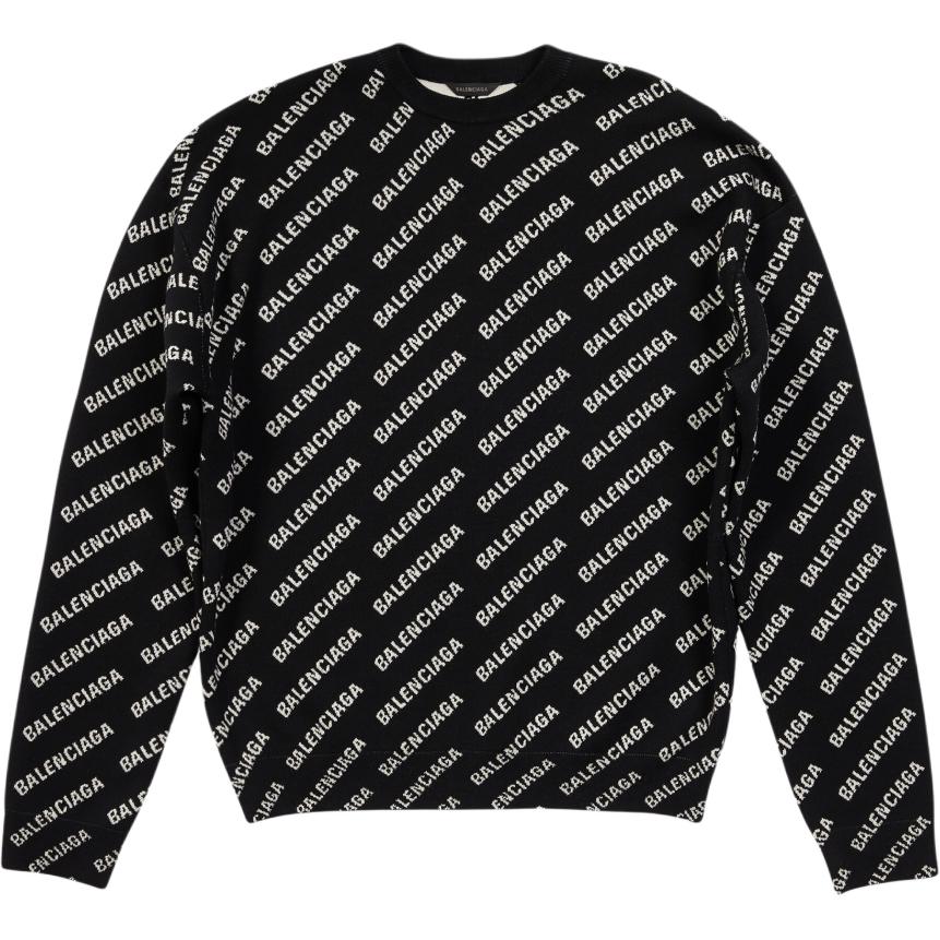 Order Jersey Balenciaga FW22 Colorblock Negro con Logo de Letras. 719654T16601070