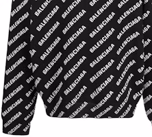 Cheap Balenciaga FW22 Black Colorblock Letter Logo Knit Sweater. 719654T16601070