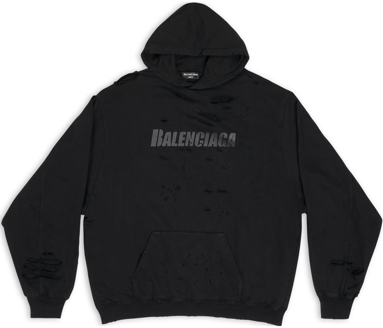 balenciaga-fw-22-black-distressed-logo-print-hoodie-regular-fit-659403-tkvb-61781