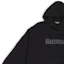 Cheap Balenciaga FW22 Sudadera Negra con Logo Distressed Estampado Corte Regular. 659403TKVB61781
