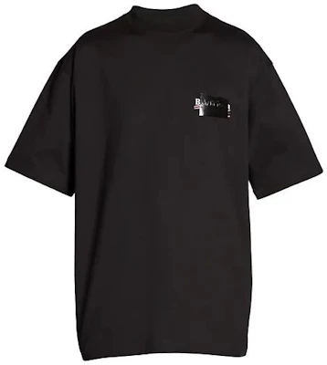 巴黎世家 FW22 黑色字母印花寬鬆版型圓領T恤 641675TNVG11089 Order 巴黎世家 FW22 黑色字母印花寬鬆版型圓領T恤 641675TNVG11089