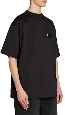 巴黎世家 FW22 黑色字母印花寬鬆版型圓領T恤 641675TNVG11089 Details for 巴黎世家 FW22 黑色字母印花寬鬆版型圓領T恤 641675TNVG11089