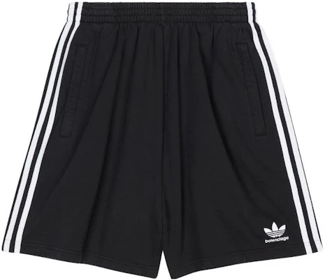 巴黎世家 FW22 黑色条纹标志印花休闲短裤. 723881TNVN28482 Buy 巴黎世家 FW22 黑色条纹标志印花休闲短裤. 723881TNVN28482