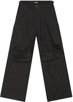 Balenciaga FW22 Black Low-Waist Cargo Pants with Pockets 704704TKP271000 Balenciaga FW22 Black Low-Waist Cargo Pants with Pockets 704704TKP271000