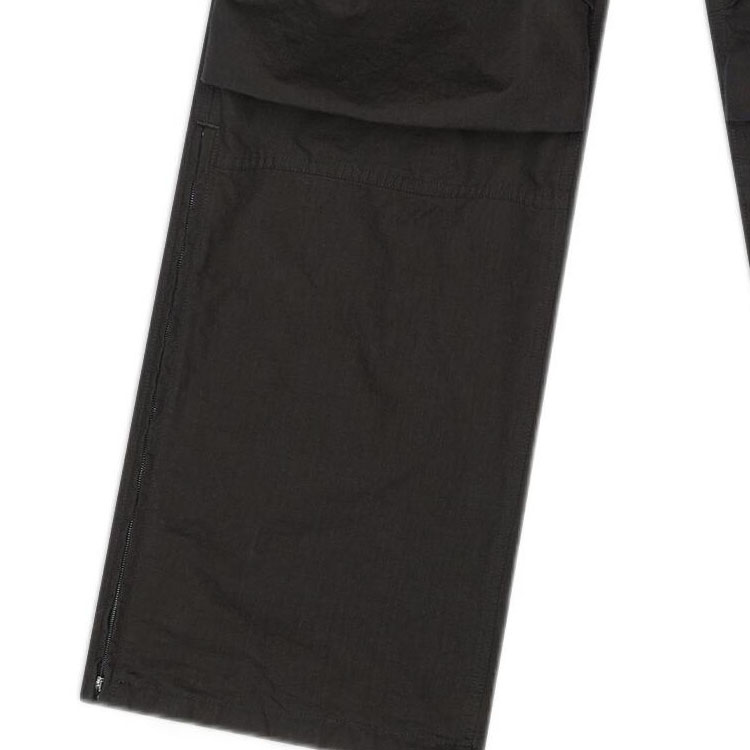 Cheap 발렌시아가 FW22 블랙 로우웨이스트 카고 팬츠 포켓 디테일 704704TKP271000