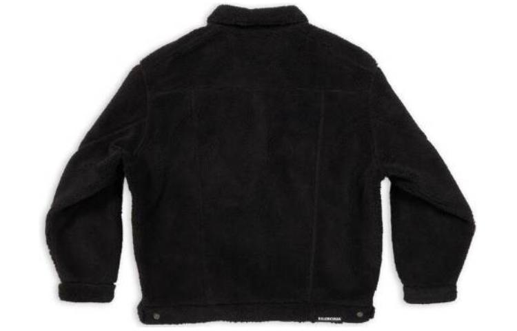 Balenciaga FW22  Black Solid Color Long-Sleeve Relaxed Fit Jacket 704464TMQ261000 圖 3