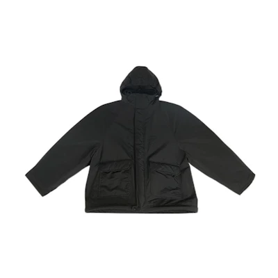 Balenciaga FW22 Black Zip-Up Hoodie Jacket Oversized Fit. 704548TMO171000