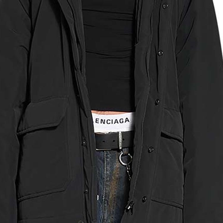 Balenciaga FW22  Black Zip-Up Hoodie Jacket Oversized Fit. 704548TMO171000 圖 9