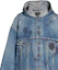 Sizing Balenciaga FW22 Blue Graffiti Print Denim Hooded Jacket. 719315TNW56-4268