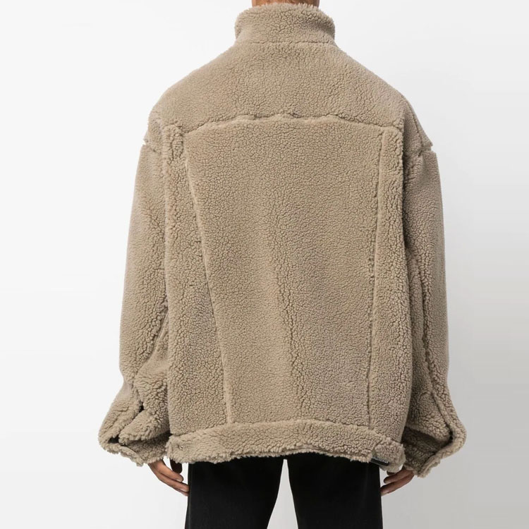 Balenciaga FW22  Brown High-Neck Single-Breasted Jacket 704464TMQ269577 圖 4