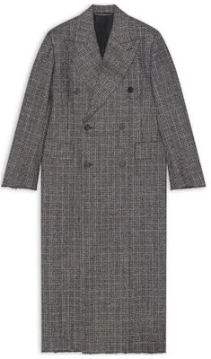 バレンシアガ FW22 チェック柄ストレートカットシングルブレストコート 704488TMU021070 Order バレンシアガ FW22 チェック柄ストレートカットシングルブレストコート 704488TMU021070