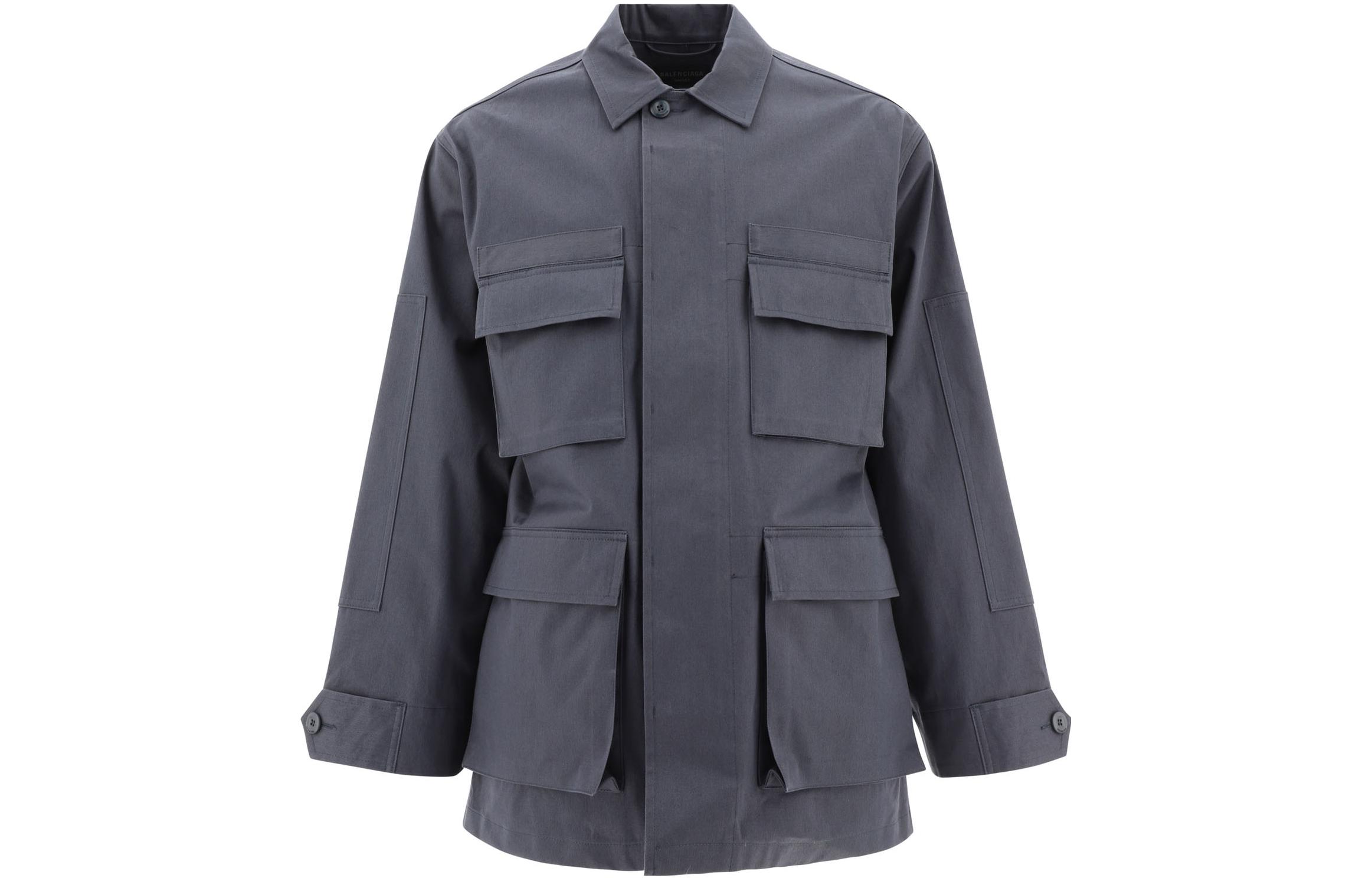 Balenciaga FW22  Gray Utility Multi-Pocket Jacket Regular Fit 720159TNP072043 圖 2