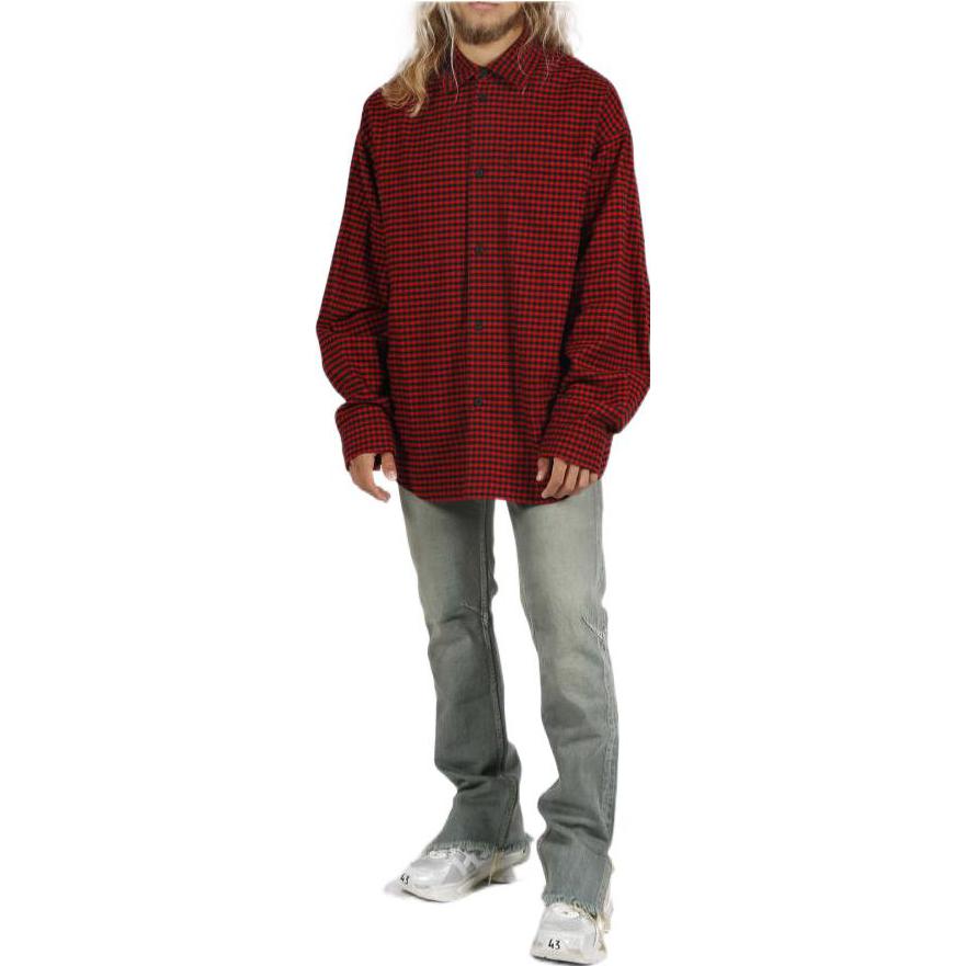 Lookbook Balenciaga FW22 Vaqueros Denim de Talle Alto Rasgados con Cremallera. 719333TNW553221