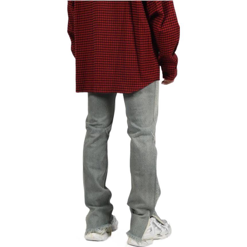 Purchase Balenciaga FW22 Vaqueros Denim de Talle Alto Rasgados con Cremallera. 719333TNW553221