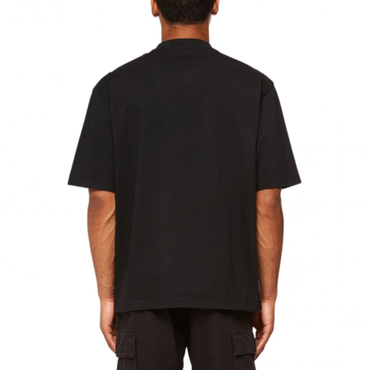 Balenciaga FW22  Loose Fit Script Logo Black Short Sleeve T-Shirt. 612966TMVB41070 圖 6