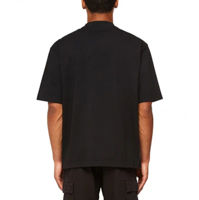 巴黎世家FW22 寬鬆版手寫Logo黑色短袖T恤 612966TMVB41070 Details for 巴黎世家FW22 寬鬆版手寫Logo黑色短袖T恤 612966TMVB41070