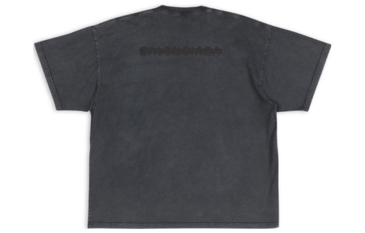Balenciaga FW22  Oversized Black Crewneck Short Sleeve T-Shirt. 694576TMVJ61055 圖 3