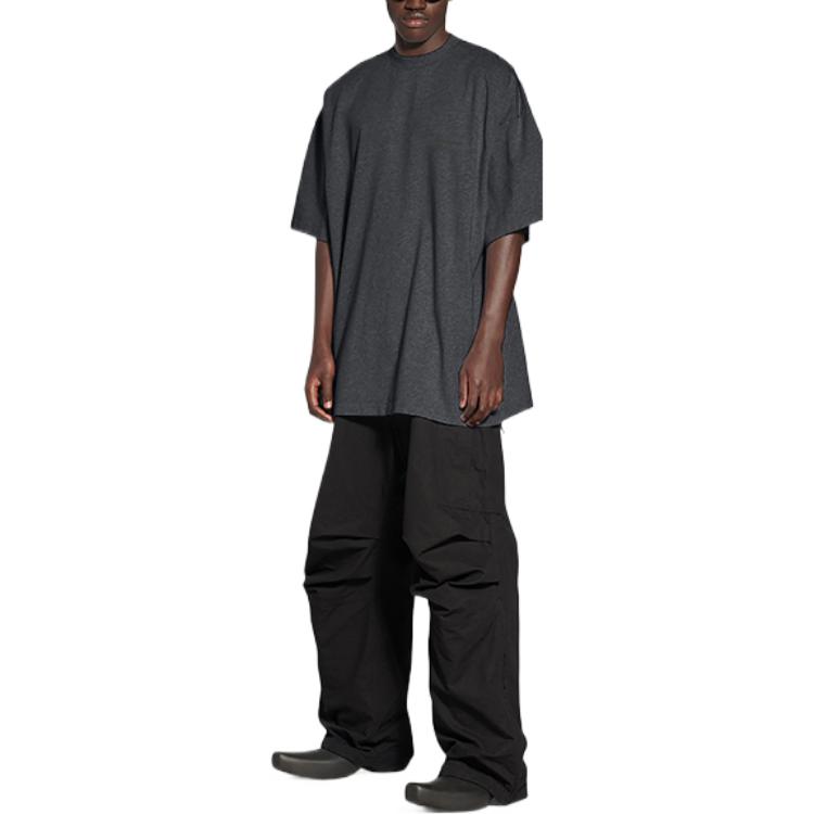 Balenciaga FW22  Oversized Black Crewneck Short Sleeve T-Shirt. 694576TMVJ61055 圖 4