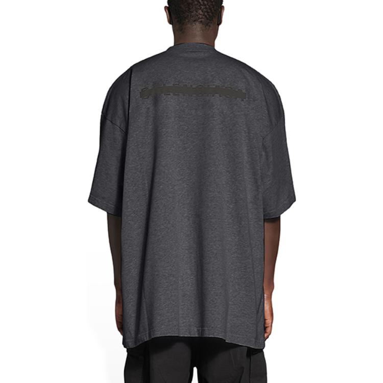 Balenciaga FW22  Oversized Black Crewneck Short Sleeve T-Shirt. 694576TMVJ61055 圖 5
