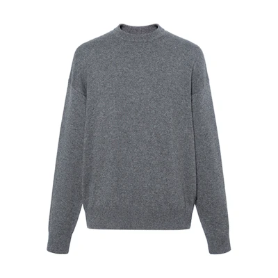 Balenciaga FW22 Oversized Crewneck Cashmere Sweater Grey. 721468T41241100