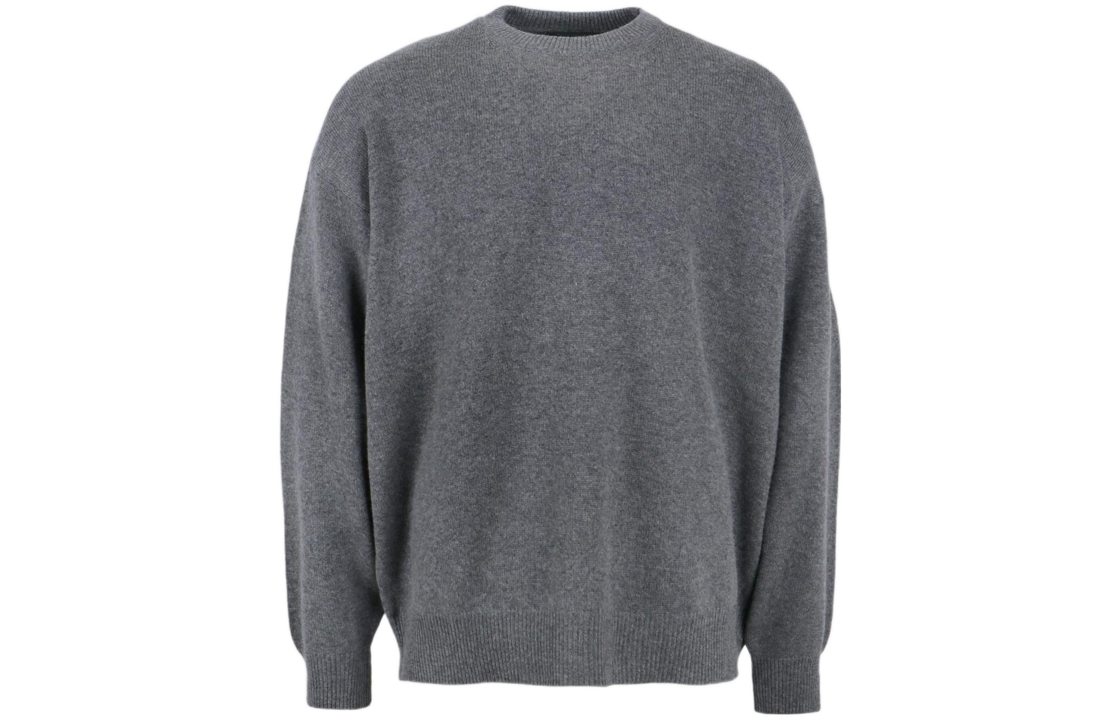 Balenciaga FW22  Oversized Crewneck Cashmere Sweater Grey. 721468T41241100 圖 2