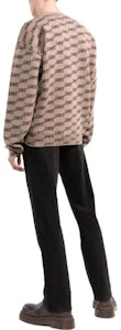 Balenciaga FW22 全版Logo寬鬆版棕色長袖針織毛衣 男女款 705033T32539378 Shop Balenciaga FW22 全版Logo寬鬆版棕色長袖針織毛衣 男女款 705033T32539378