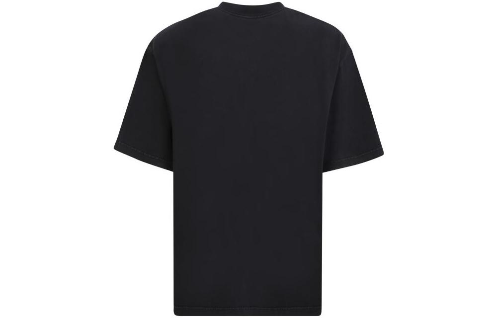 Lookbook Balenciaga FW22 Be Different 2B Logo Embroidered Black Crewneck T-Shirt . 612966TNVU91070