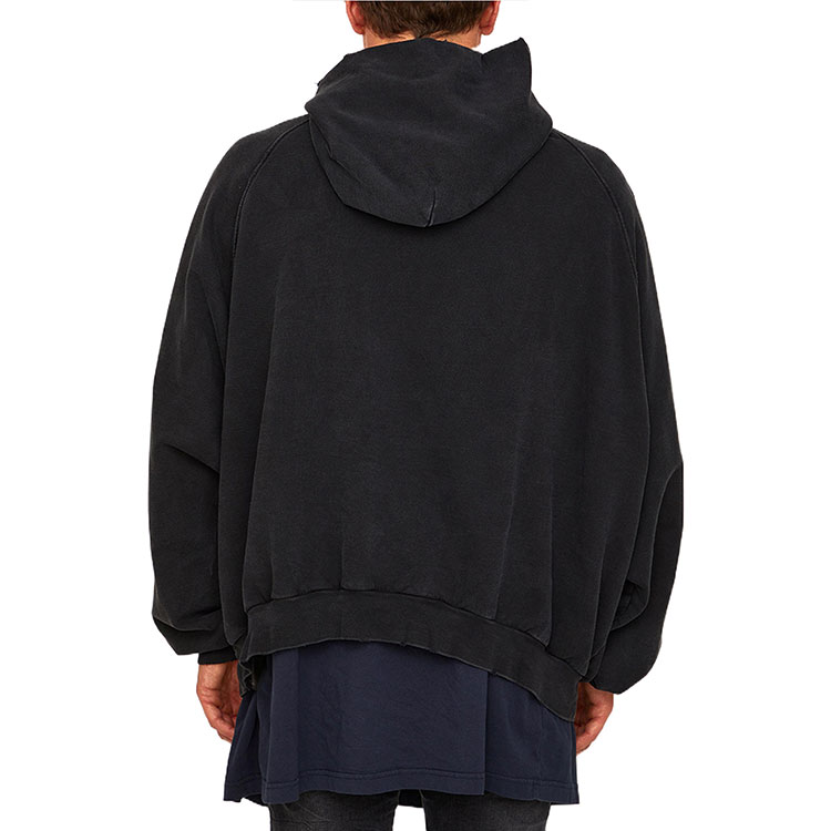 Balenciaga FW22 Be Different Logo Print Oversized Hoodie Black  Fashion. 720406TNVB41070 圖 4