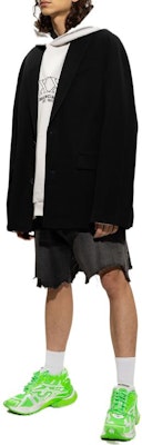 Balenciaga FW22 Beige Logo Print Oversized Cotton Pullover Sweatshirt Men 713677TNVD99784 Lookbook Balenciaga FW22 Beige Logo Print Oversized Cotton Pullover Sweatshirt Men 713677TNVD99784