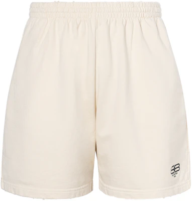 Balenciaga FW22 Pantalones Cortos Beige Logo Relaxed Fit con Cintura Elástica Hombre 676137TMVG69069 Buy Balenciaga FW22 Pantalones Cortos Beige Logo Relaxed Fit con Cintura Elástica Hombre 676137TMVG69069