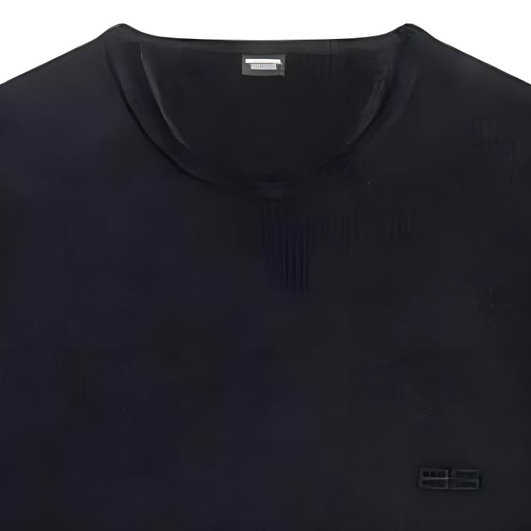 Details for Balenciaga FW22 Black Embroidered Long Sleeve Crewneck T-Shirt (Oversized Fit). 6983224C2B41000