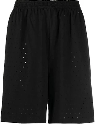 巴倫西亞加 FW22 男士黑色網眼寬鬆短褲 674591TMVD41000 Buy 巴倫西亞加 FW22 男士黑色網眼寬鬆短褲 674591TMVD41000