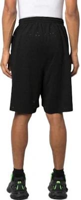 巴倫西亞加 FW22 男士黑色網眼寬鬆短褲 674591TMVD41000 Shop 巴倫西亞加 FW22 男士黑色網眼寬鬆短褲 674591TMVD41000
