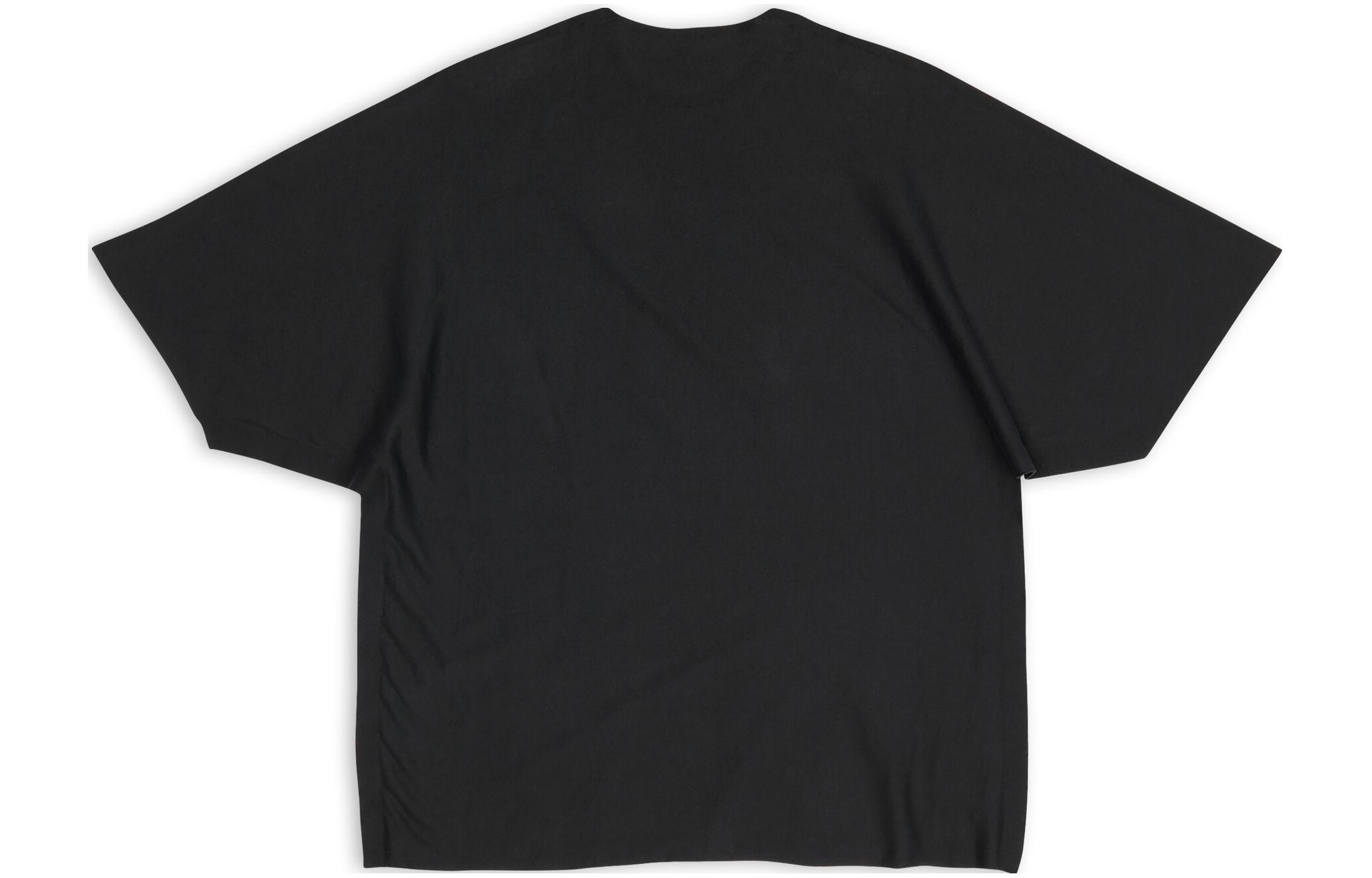 Balenciaga FW22 Black Oversized Logo Print T-Shirt Unisex. 704032TMVJ71070 圖 3