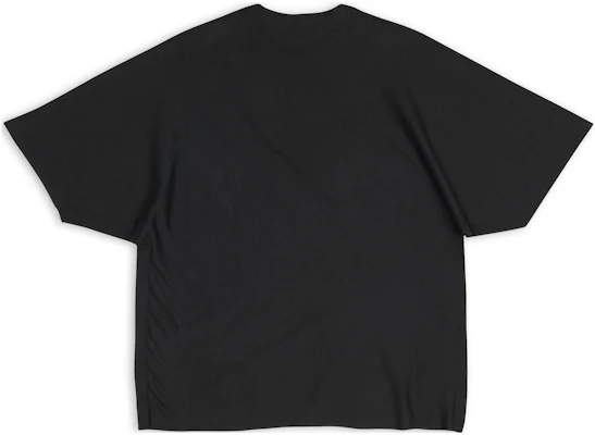 Balenciaga FW22 Baju-T Logo Cetakan Hitam Oversized Uniseks. 704032TMVJ71070 Lookbook Balenciaga FW22 Baju-T Logo Cetakan Hitam Oversized Uniseks. 704032TMVJ71070
