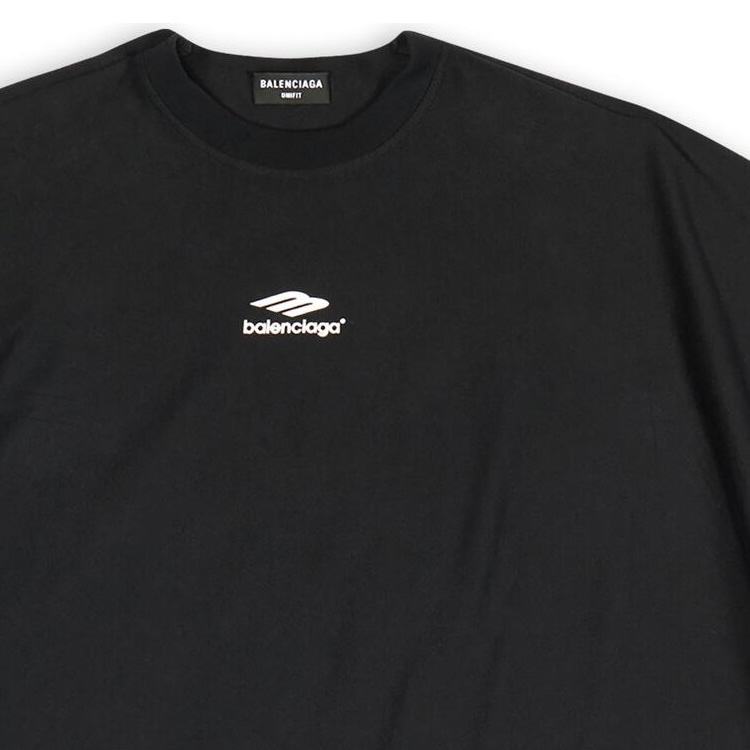 Balenciaga FW22 Black Oversized Logo Print T-Shirt Unisex. 704032TMVJ71070 圖 7