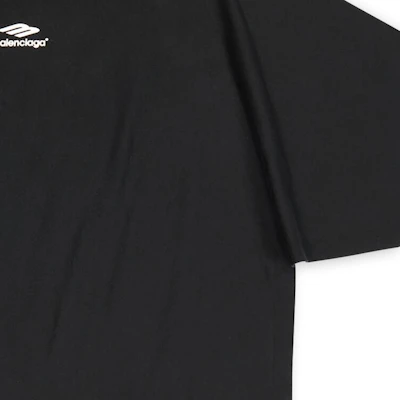 Balenciaga FW22 Baju-T Logo Cetakan Hitam Oversized Uniseks. 704032TMVJ71070 Cheap Balenciaga FW22 Baju-T Logo Cetakan Hitam Oversized Uniseks. 704032TMVJ71070