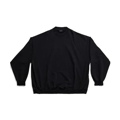 Balenciaga FW22 Black Pullover Hoodie Regular Fit 745007TOVF39034