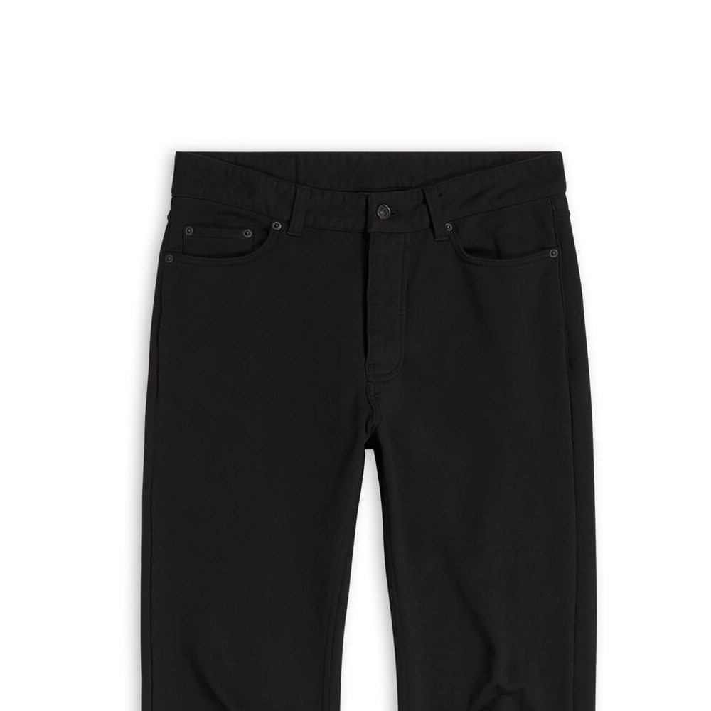 Sizing Balenciaga FW22 黑色男女直筒休閒長褲附口袋。 720439TMVP81000