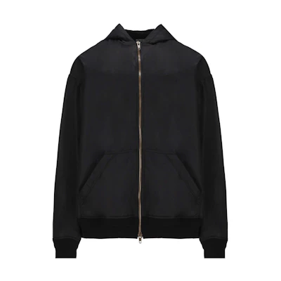 Balenciaga FW22 Black Zip Hoodie Jacket Unisex Oversized Fit 698867TMO131000