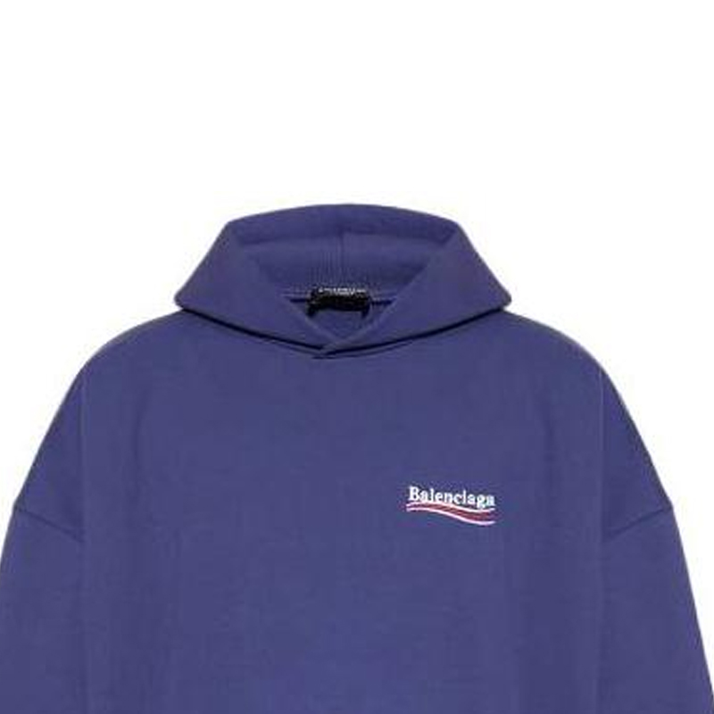 Details for Balenciaga FW22 Blue Logo Print Sweatshirt Unisex Regular Fit 620973TKVI91195