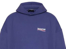 Details for Balenciaga FW22 Blue Logo Print Sweatshirt Unisex Regular Fit 620973TKVI91195