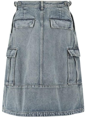 Balenciaga FW22 Button Zip Waist Denim Skirt Blue 681717TJW60-4012 Lookbook Balenciaga FW22 Button Zip Waist Denim Skirt Blue 681717TJW60-4012