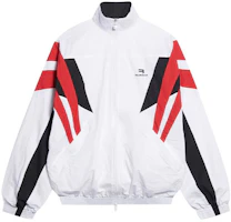 Balenciaga FW22 Colorblock Zip-Up Sports Jacket White 675533TKM029000 Balenciaga FW22 Colorblock Zip-Up Sports Jacket White 675533TKM029000
