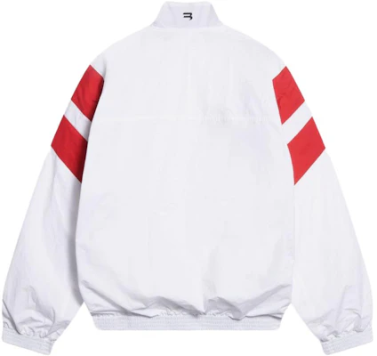 Balenciaga FW22 Jaket Olahraga Colorblock Zip-Up Putih 675533TKM029000 Lookbook Balenciaga FW22 Jaket Olahraga Colorblock Zip-Up Putih 675533TKM029000
