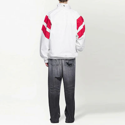 Balenciaga FW22 Jaket Olahraga Colorblock Zip-Up Putih 675533TKM029000 Purchase Balenciaga FW22 Jaket Olahraga Colorblock Zip-Up Putih 675533TKM029000